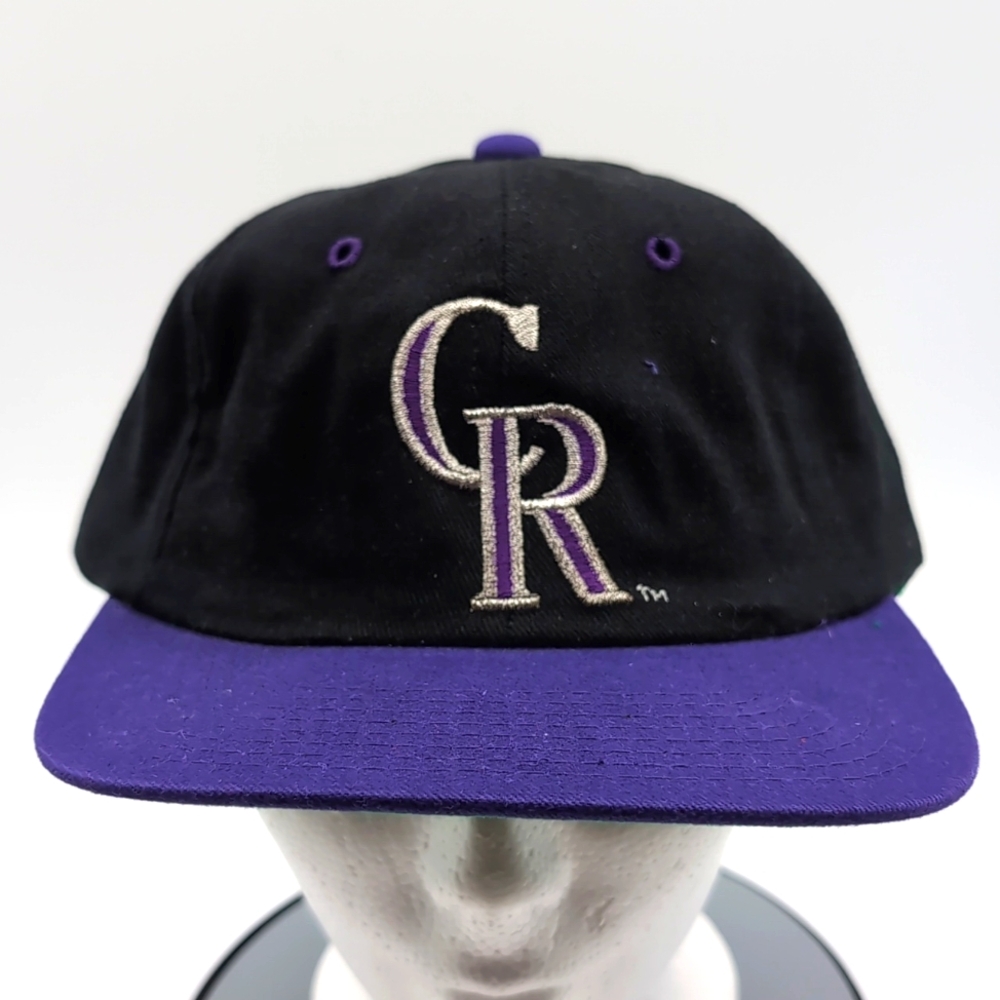 Starter|NWOT Vintage MLB Colorado Rockies Sports Cap Leather With Metal Clasp
